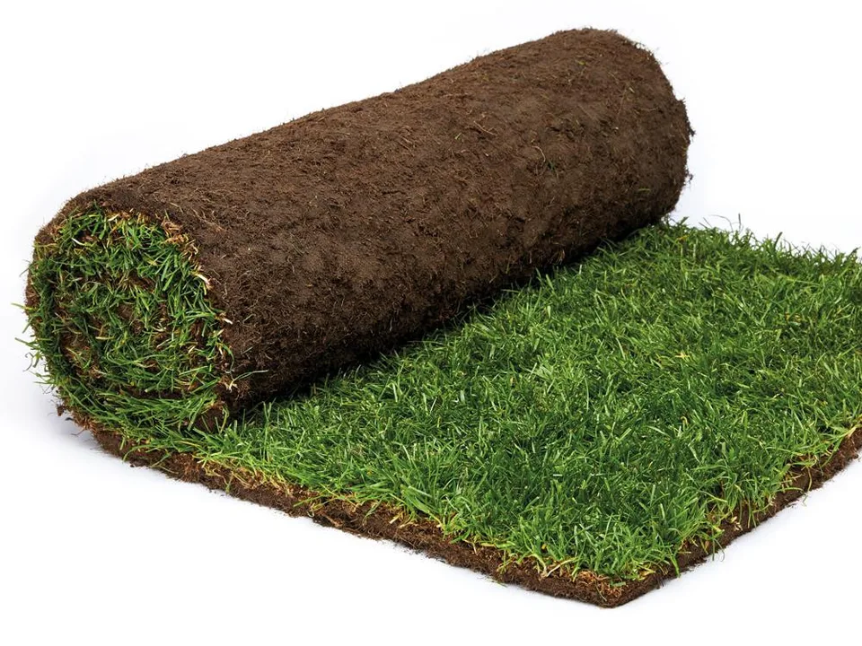A roll of TopTurf premium lawn turf